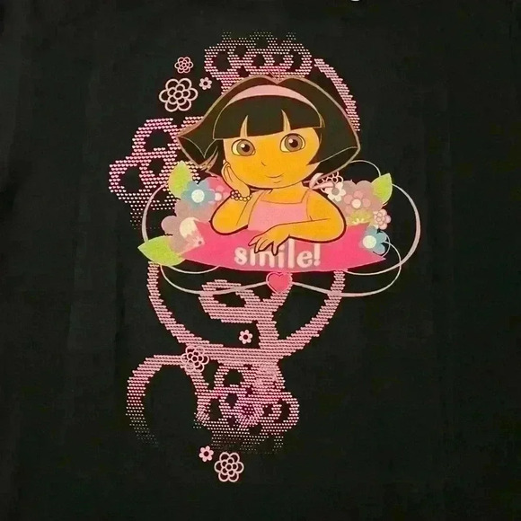 NWT VTG Dora The Explorer Nickelodeon Nick Jr Jeff Hamilton Smile T-Shirt Small - Picture 4 of 10